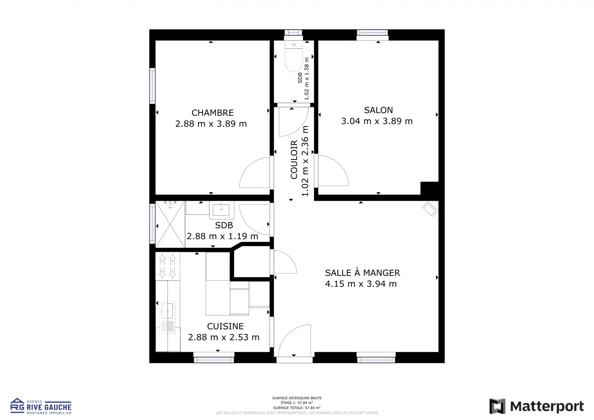 Maison rénovée de 54 m² à Saint-Rambert-d'Albon avec garage et jardin 