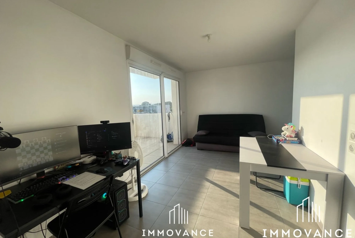 Studio de 25,64 m² avec terrasse à Montpellier dans le secteur des Grisettes 