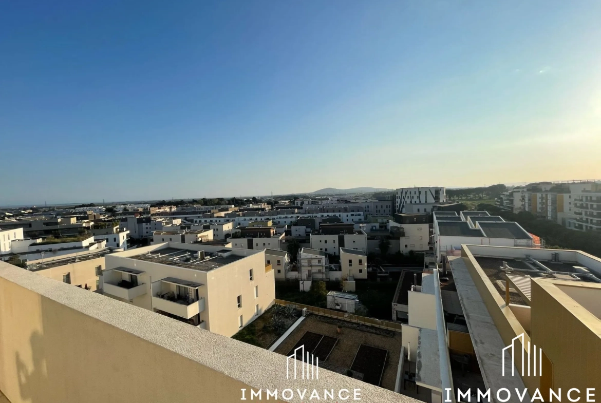 Studio de 25,64 m² avec terrasse à Montpellier dans le secteur des Grisettes 