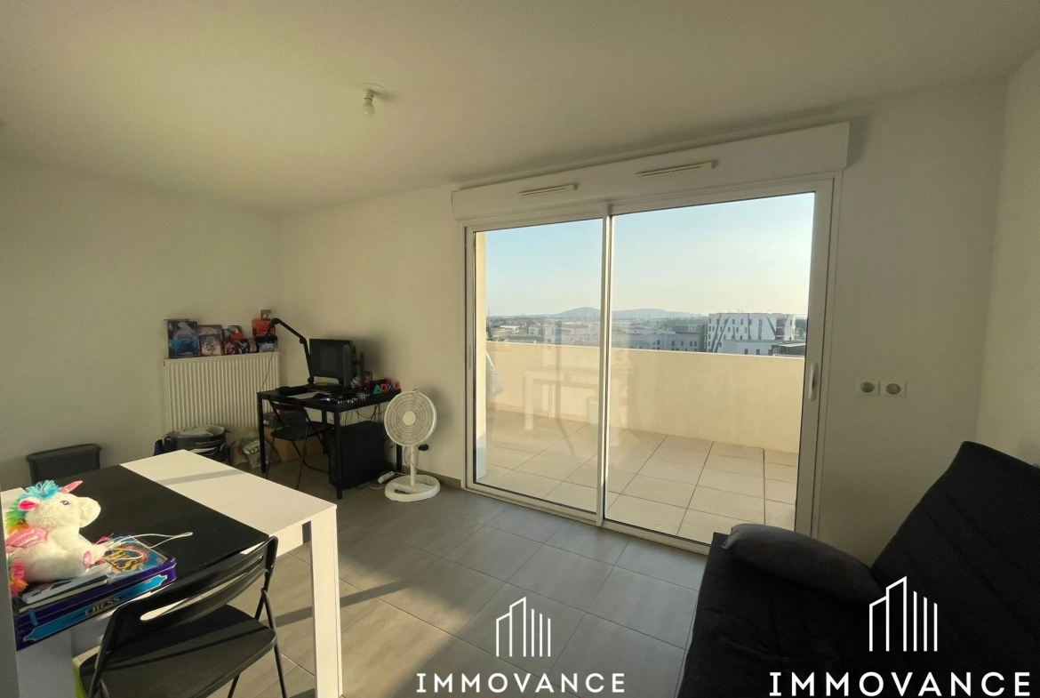 Studio de 25,64 m² avec terrasse à Montpellier dans le secteur des Grisettes 