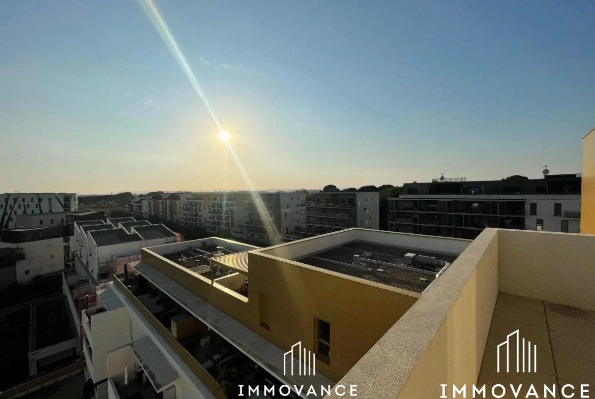 Studio de 25,64 m² avec terrasse à Montpellier dans le secteur des Grisettes 
