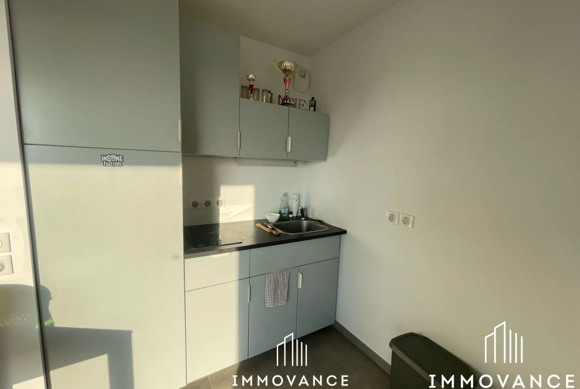 Studio de 25,64 m² avec terrasse à Montpellier dans le secteur des Grisettes 