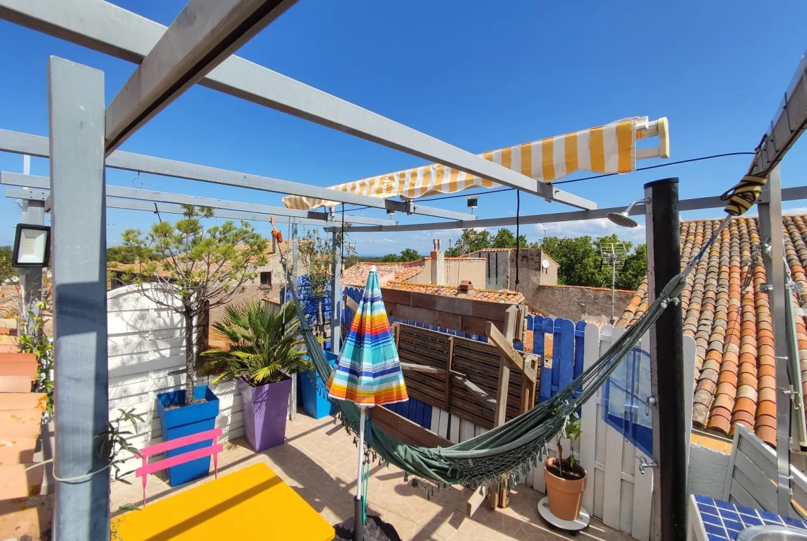À vendre appartement T4 duplex de 79,84 m² avec terrasse à Agde 