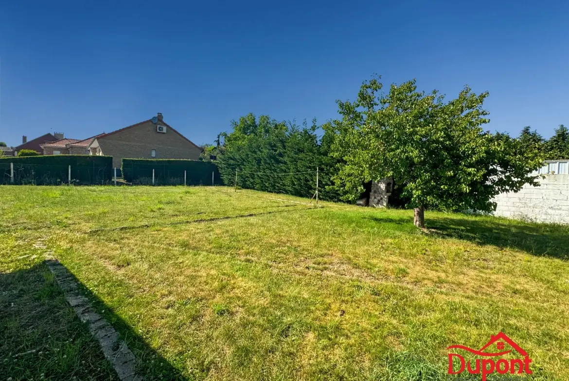 Terrain à vendre à Raillencourt – 460 m² dans un environnement calme et proche de toutes commodités 