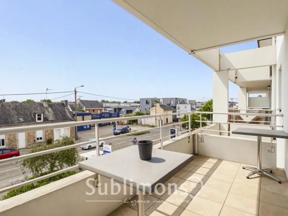 Appartement T2 lumineux avec balcon et parking privé à Séné près Vannes