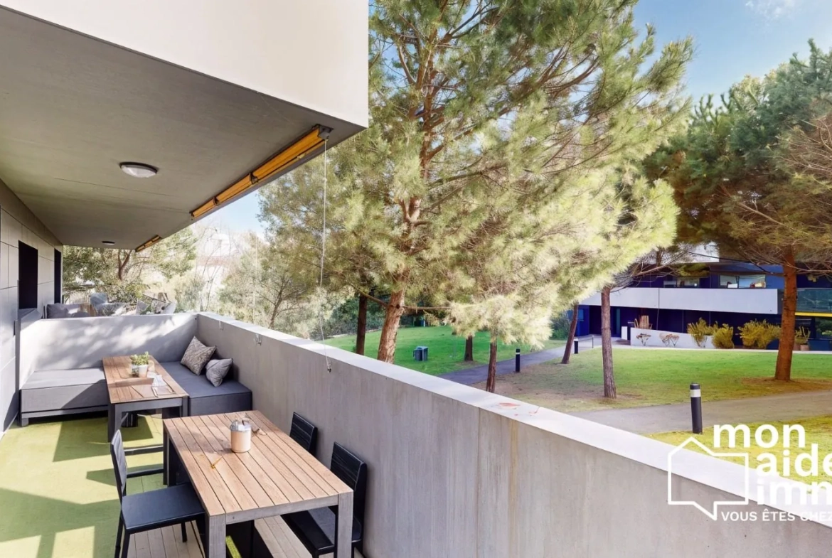 Appartement T3 avec terrasse, parking sécurisé à Cenon Bordeaux 