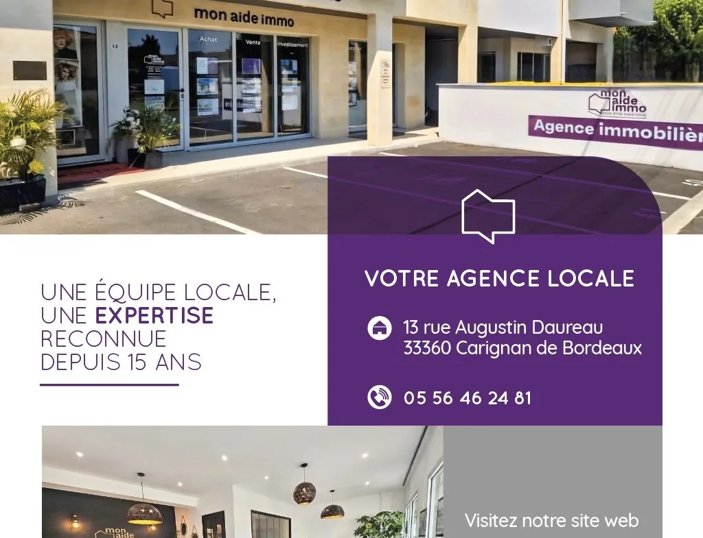 Appartement T3 avec terrasse, parking sécurisé à Cenon Bordeaux 