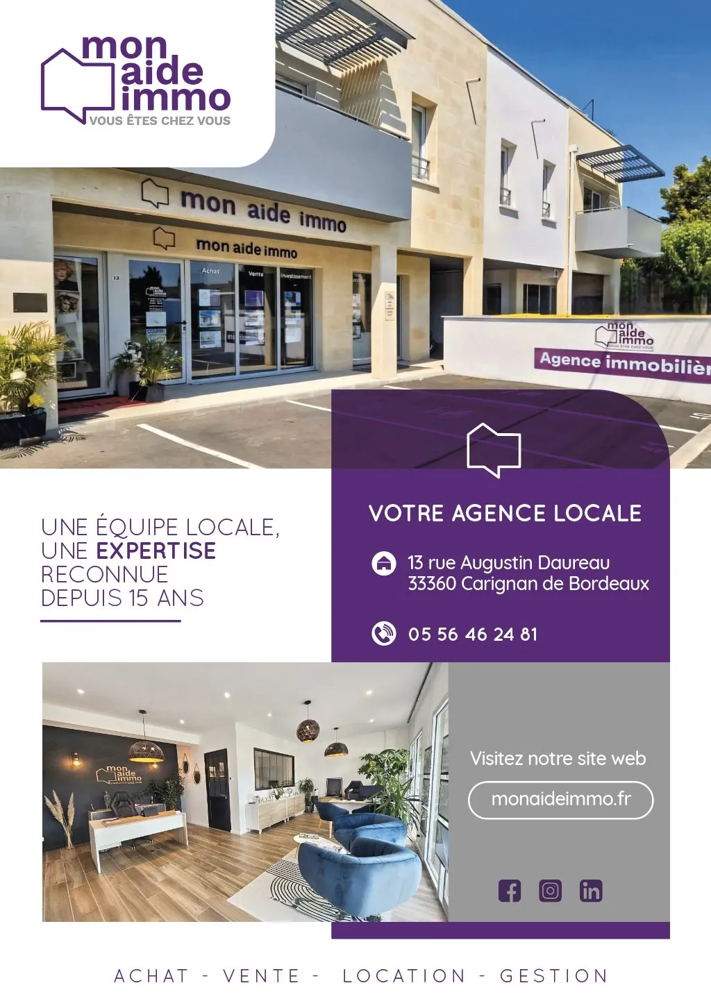 Appartement T3 avec terrasse, parking sécurisé à Cenon Bordeaux 