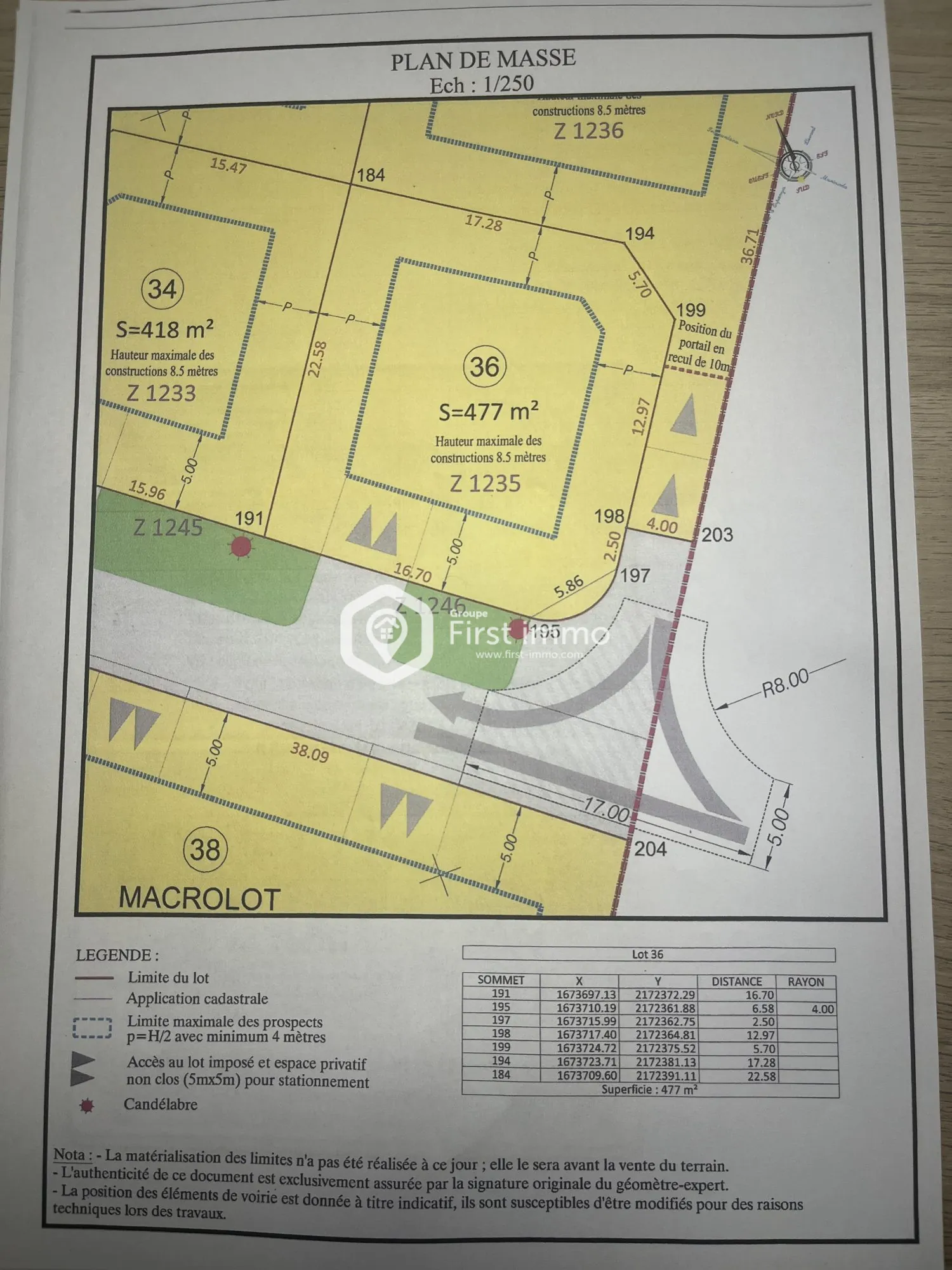Terrain constructible à Montner de 477 m² avec vue dégagée 