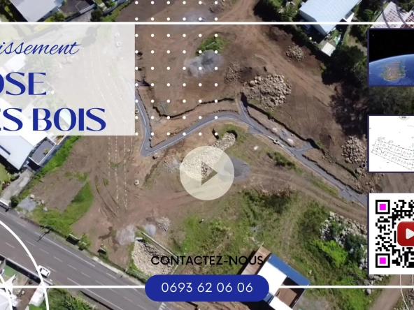 Terrain constructible de 355 m² à Saint André dans un lotissement sécurisé