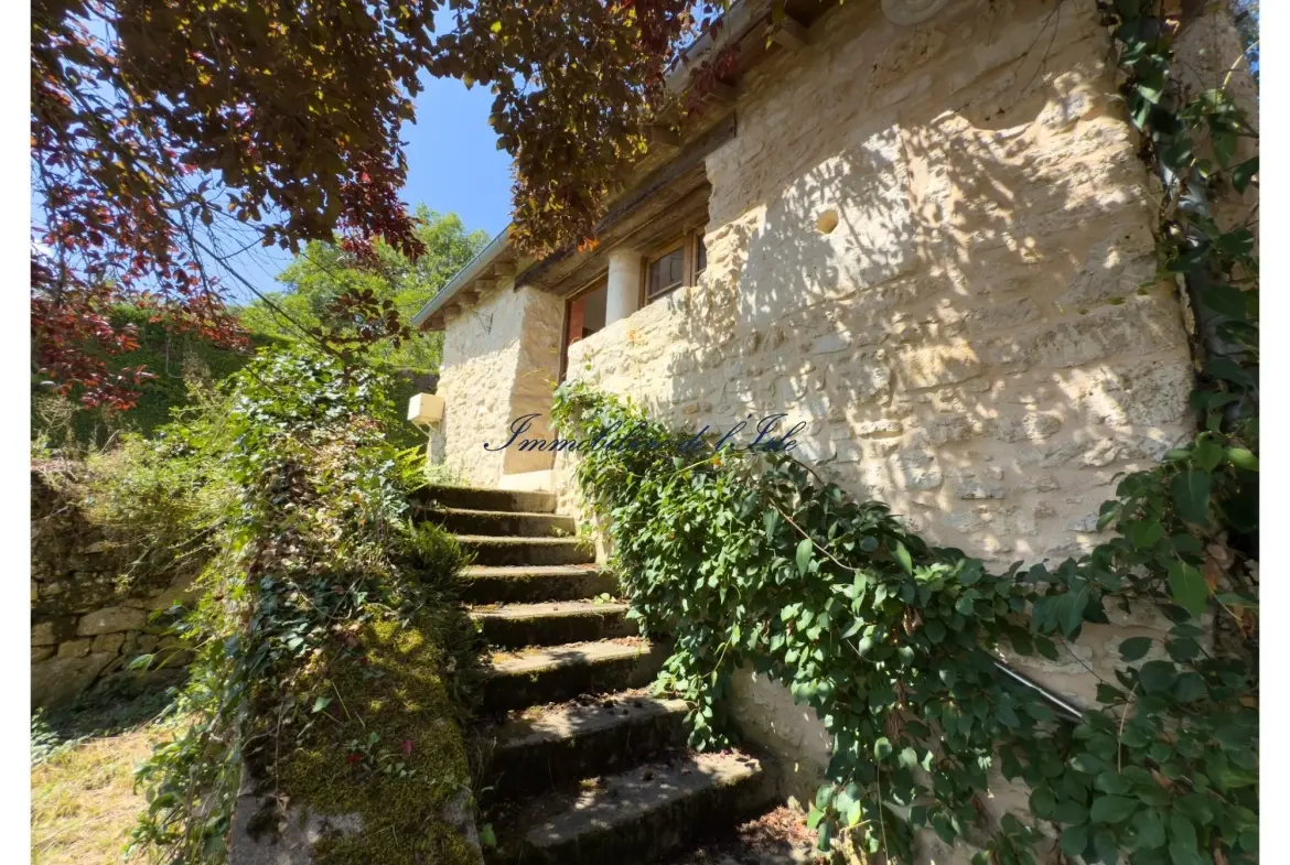 Maison en pierre avec corps de ferme à rénover à Saint-Vincent-sur-l'Isle, 24420 