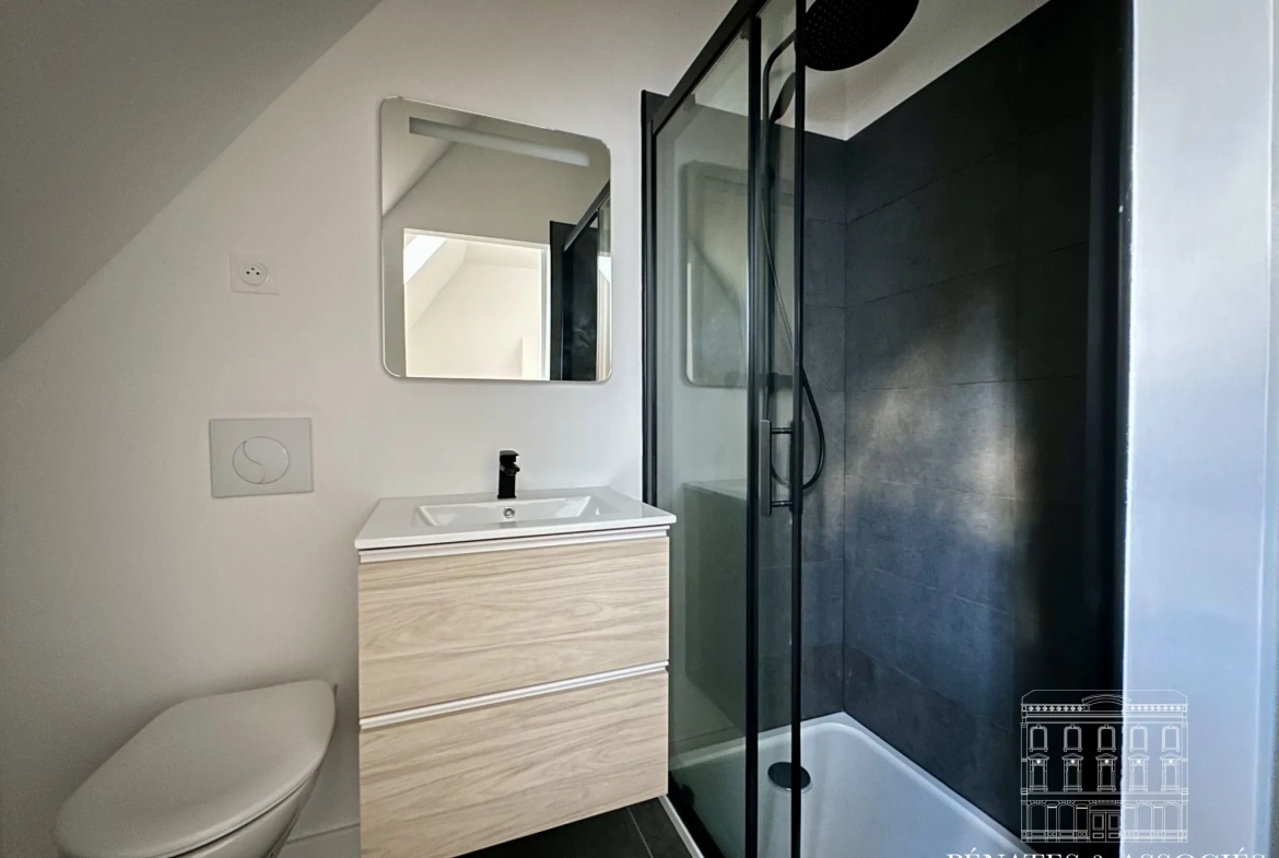 Appartement T2 rénové à Rouen, proche CHU, avec parking et cave 