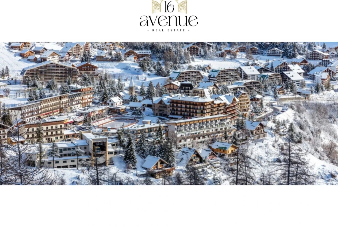 Studio rénové avec vue sur la montagne à Auron, calme et garage inclus 