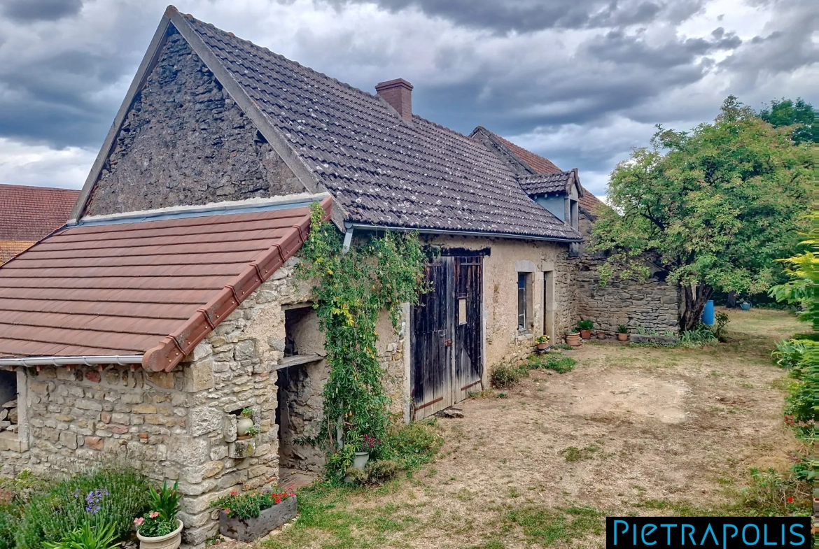 Maison en pierre à rénover avec terrain à Vendenesse-lès-Charolles 