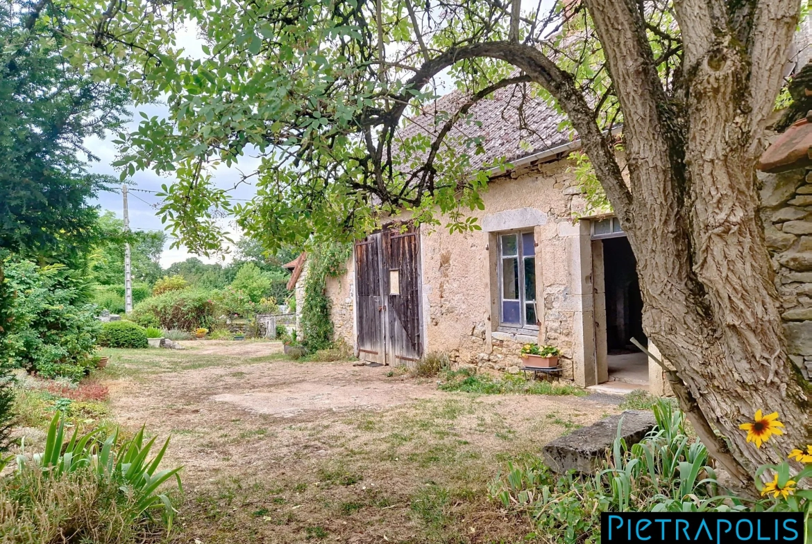 Maison en pierre à rénover avec terrain à Vendenesse-lès-Charolles 