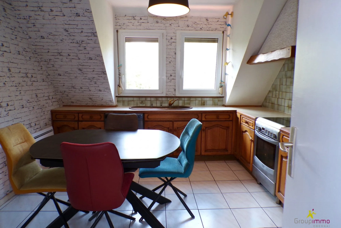Appartement 3 pièces avec terrasse et garage à Rosheim 