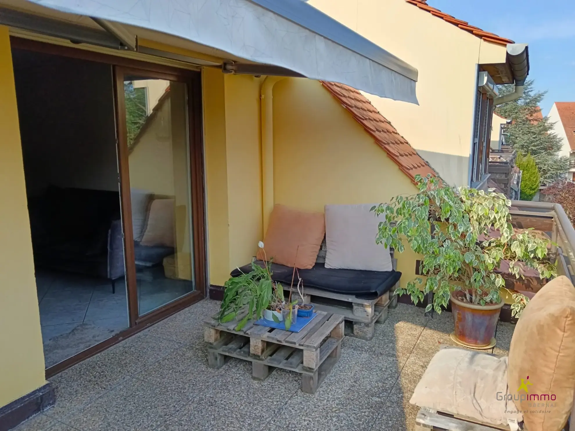 Appartement 3 pièces avec terrasse et garage à Rosheim 