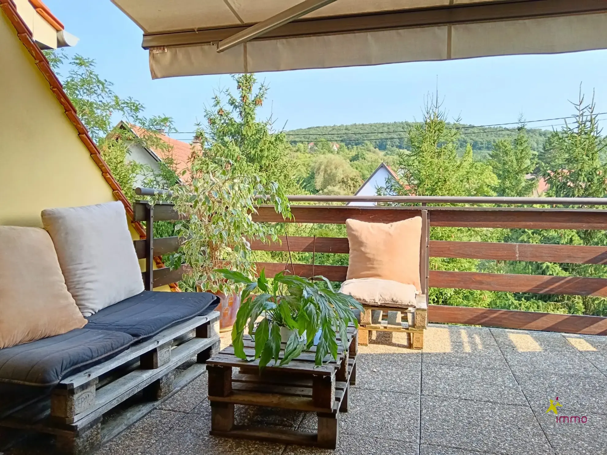 Appartement 3 pièces avec terrasse et garage à Rosheim 