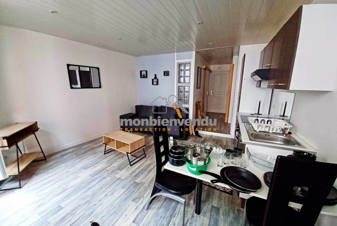 Appartement T1 bis à vendre à Aurillac - 31 m² avec coin nuit 