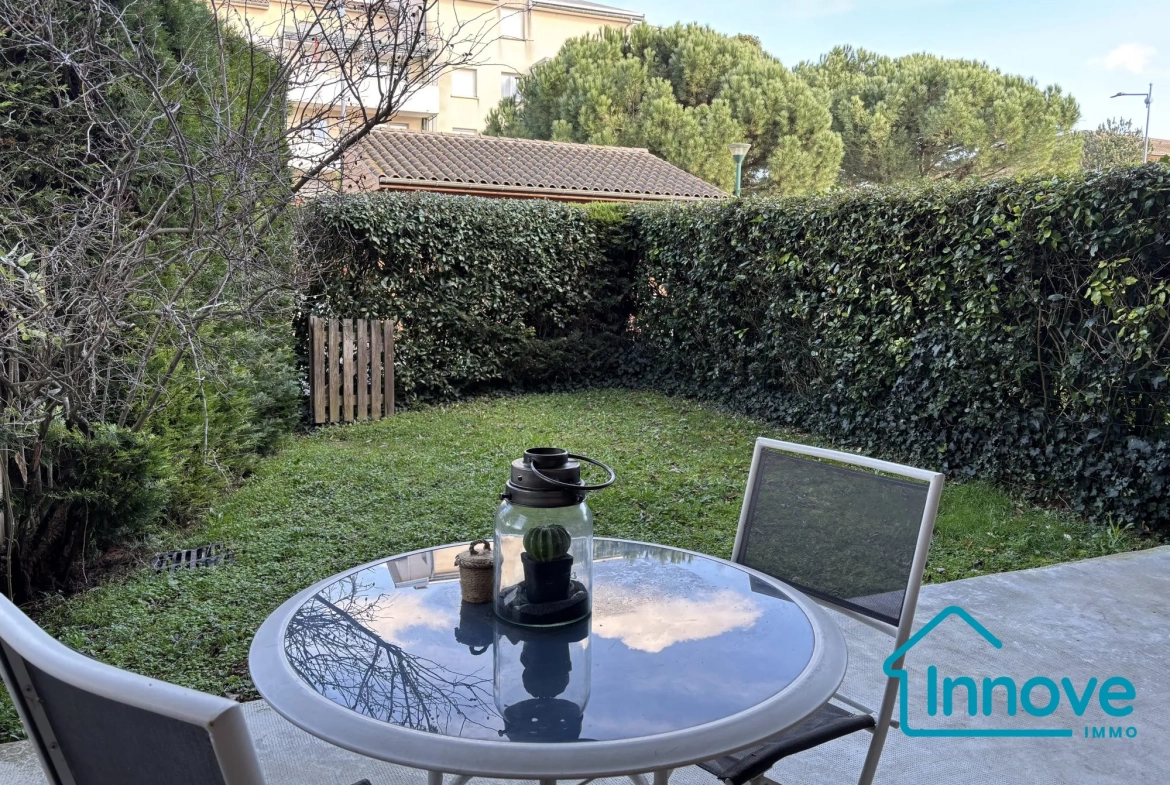 Appartement T3 lumineux avec terrasse, jardin privé et piscine à Toulouse 
