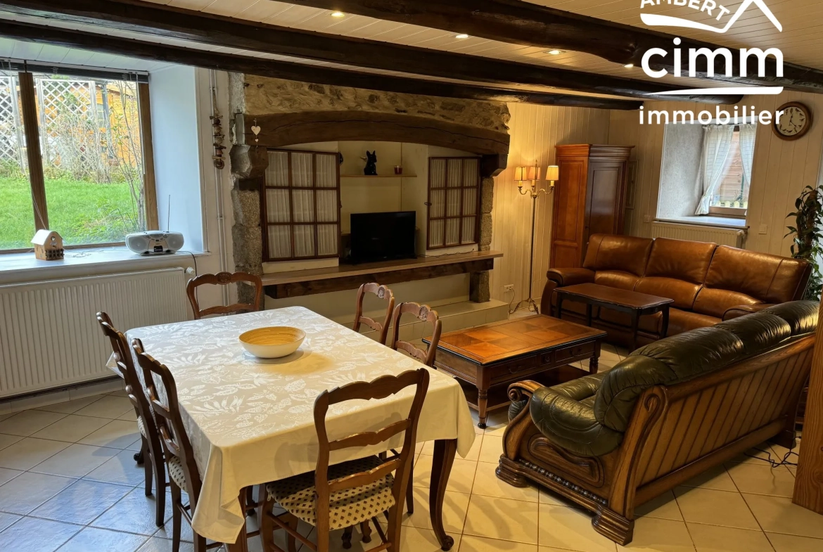 Maison de village rénovée avec jardin à Champétieres – 124 m² 