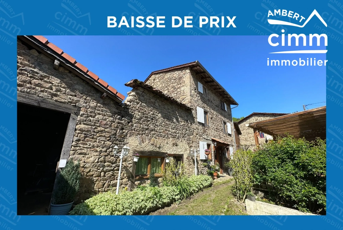 Maison de village rénovée avec jardin à Champétieres – 124 m² 