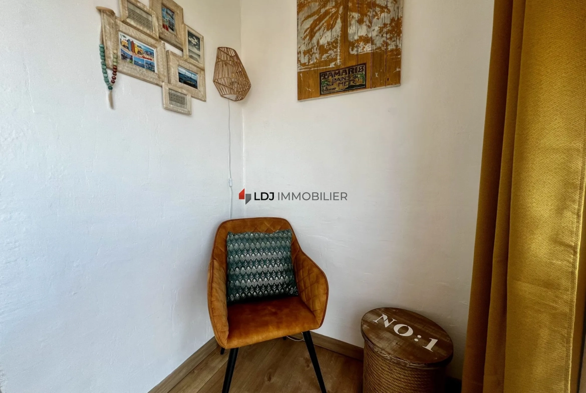Appartement lumineux avec vue étang à Le Barcarès - Mezzanine et parking 