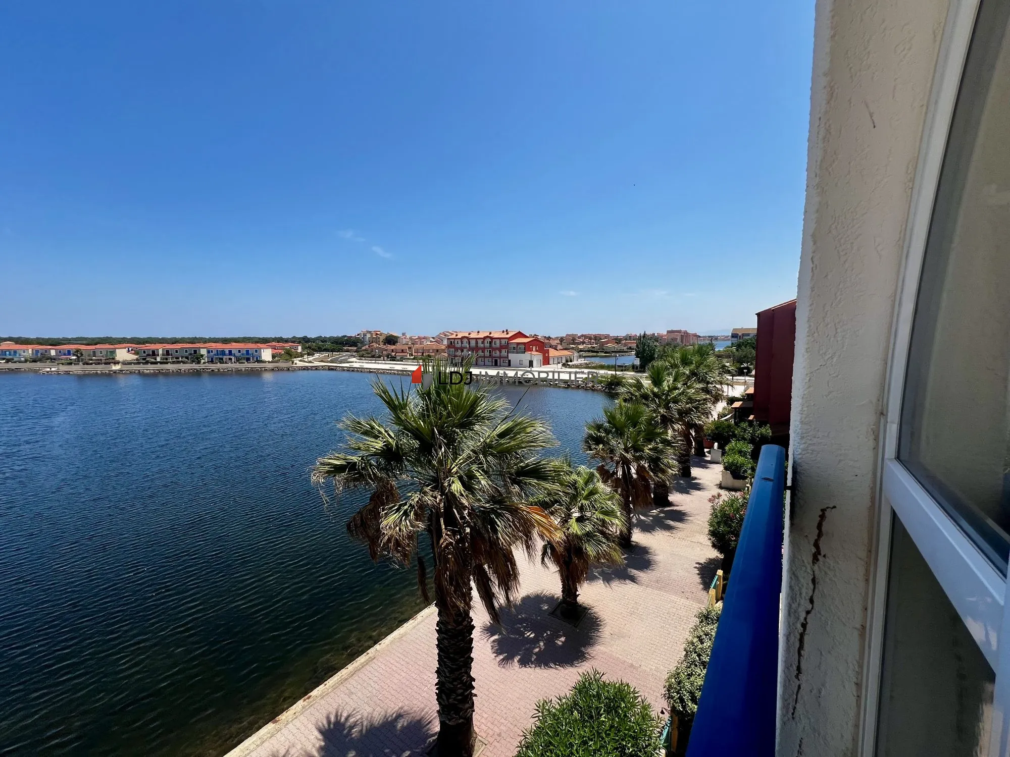 Appartement lumineux avec vue étang à Le Barcarès - Mezzanine et parking 