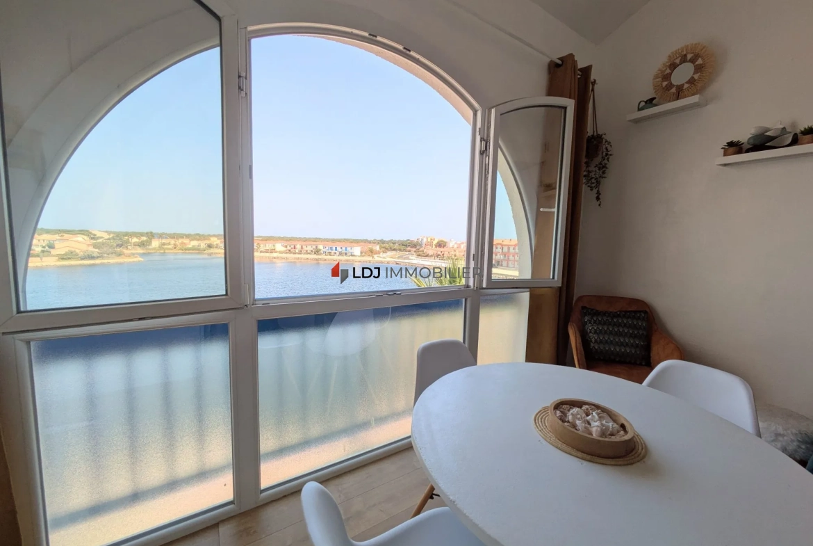 Appartement lumineux avec vue étang à Le Barcarès - Mezzanine et parking 