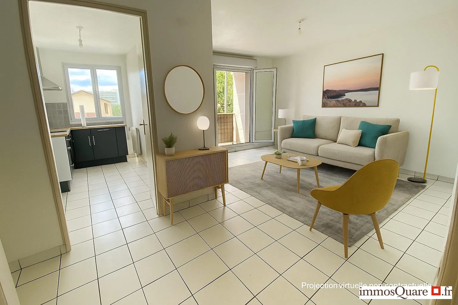 Appartement à vendre à Lyon 8e - T3 avec balcon et garage 
