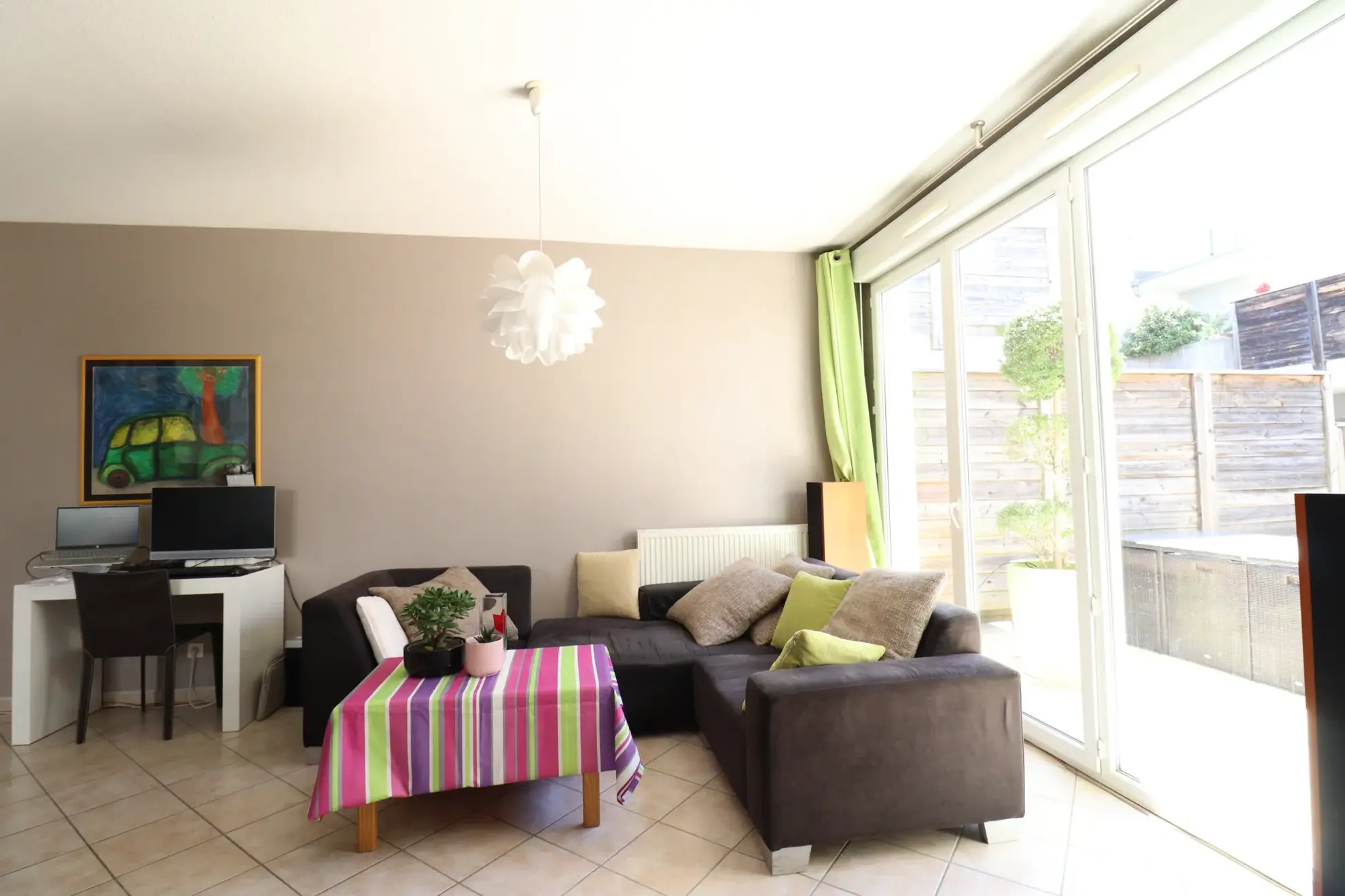 Bel appartement T3 avec grande terrasse à Grenoble, résidence de standing 