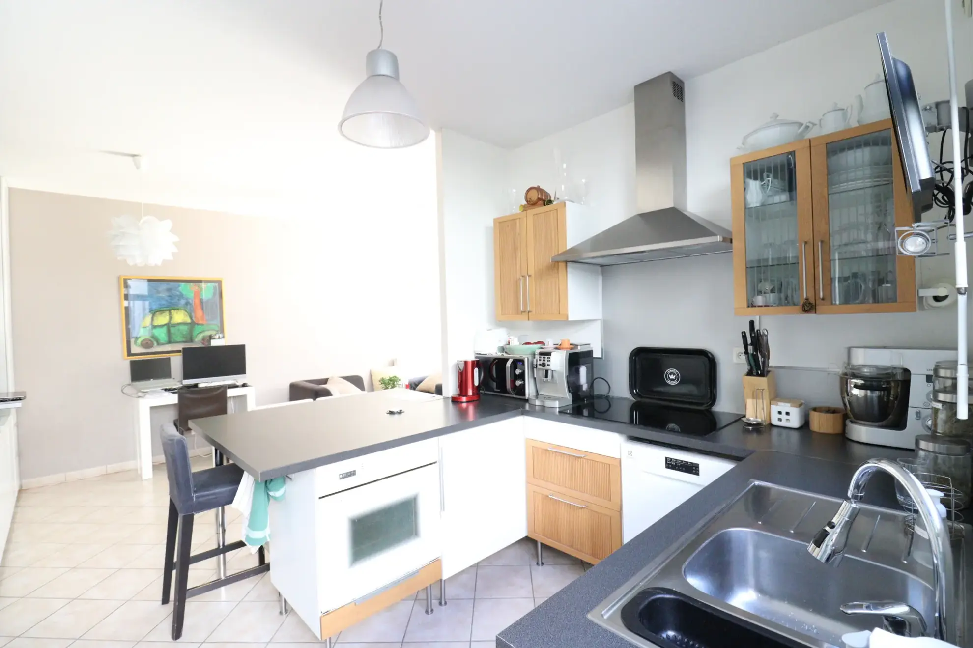 Bel appartement T3 avec grande terrasse à Grenoble, résidence de standing 