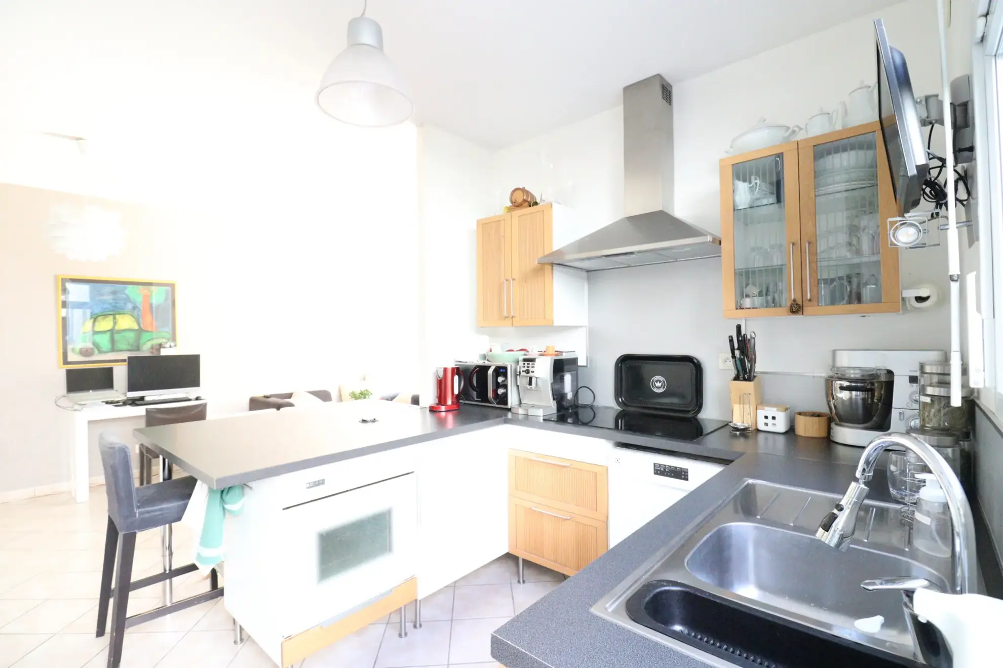 Bel appartement T3 avec grande terrasse à Grenoble, résidence de standing 