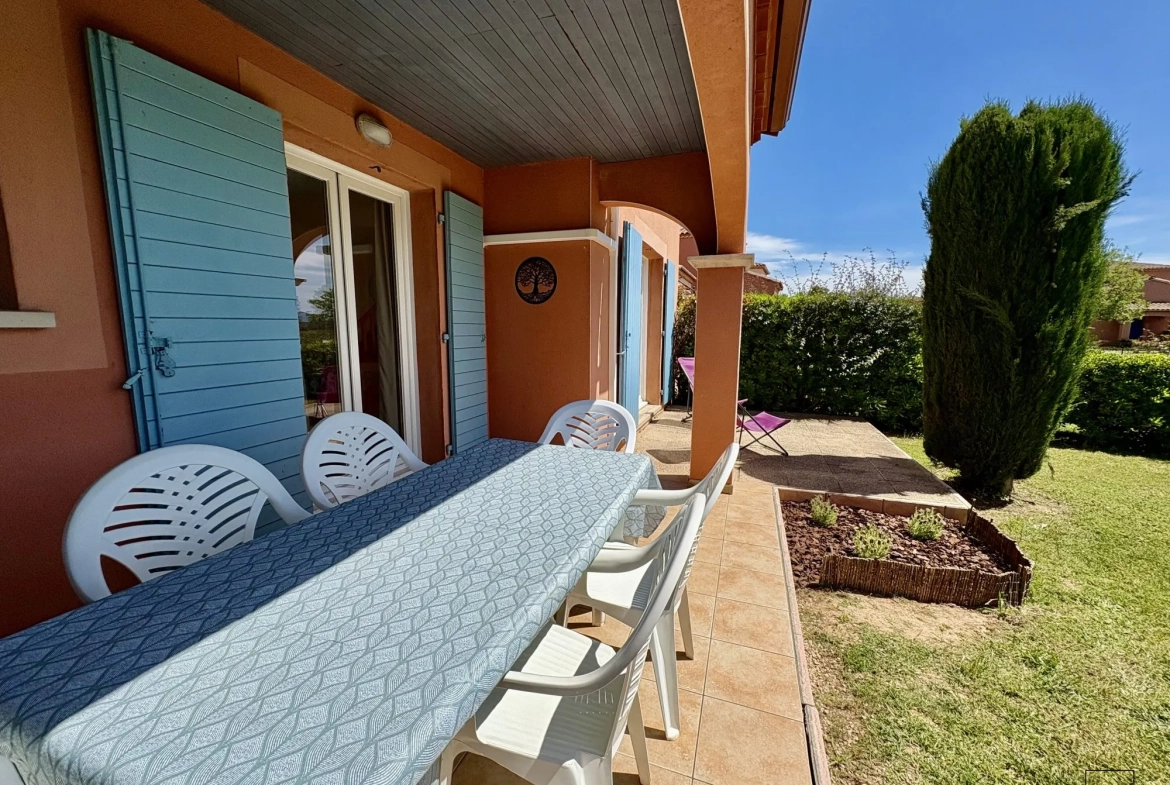 Pavillon 4 pièces climatisé avec jardin et garage à Homps, village charmant 
