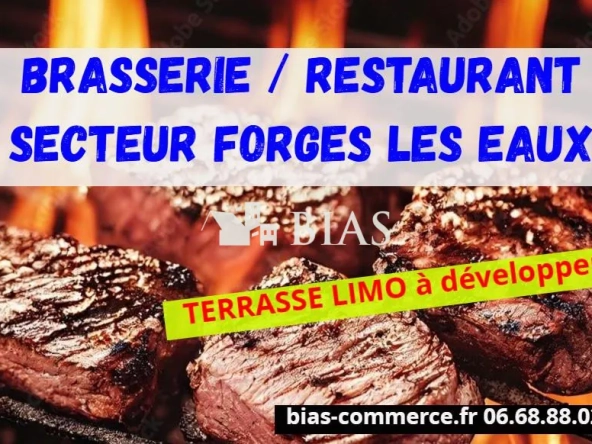 Restaurant-brasserie avec licence IV et terrasse à Forges-les-Eaux — Affaire à fort potentiel