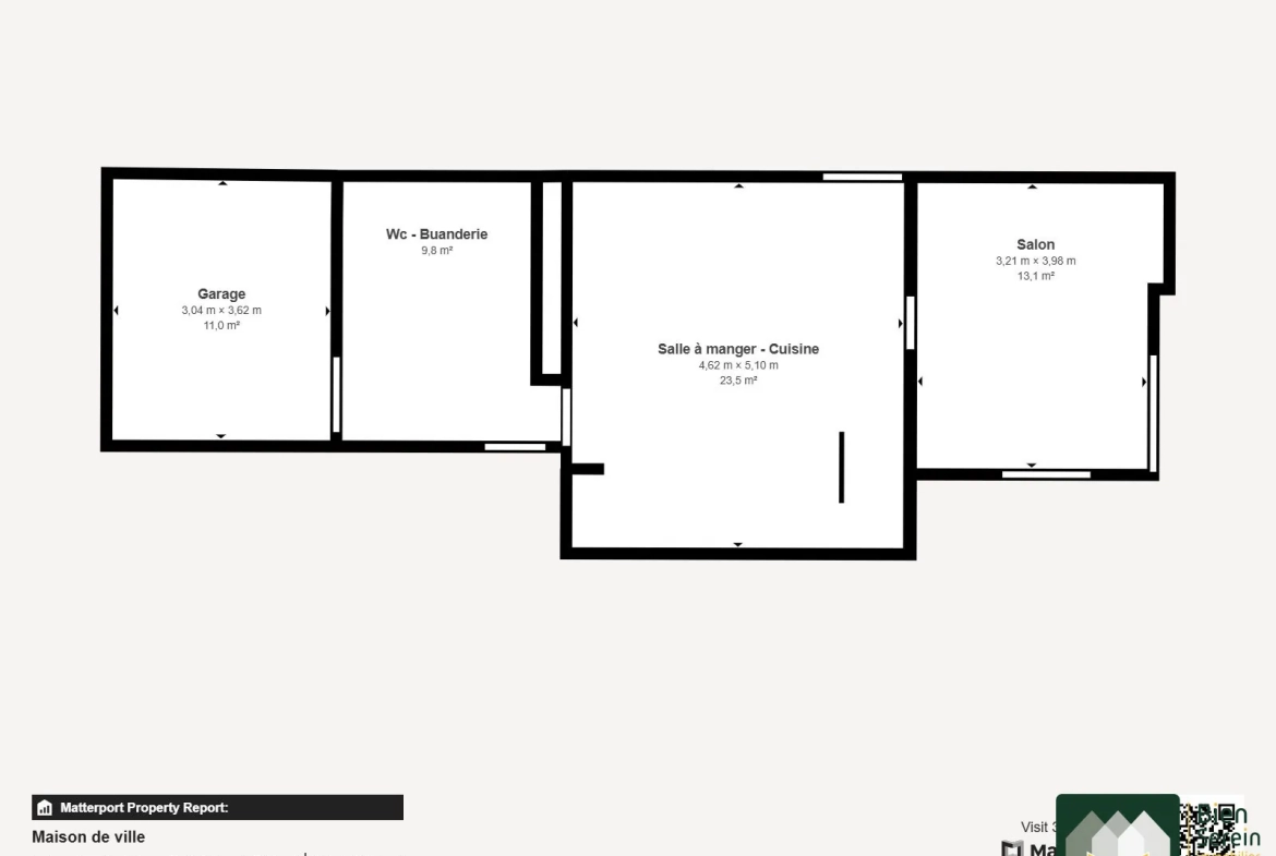 Maison de ville à vendre à Châteauneuf-en-Thymerais avec jardin et garage – 80 m² 
