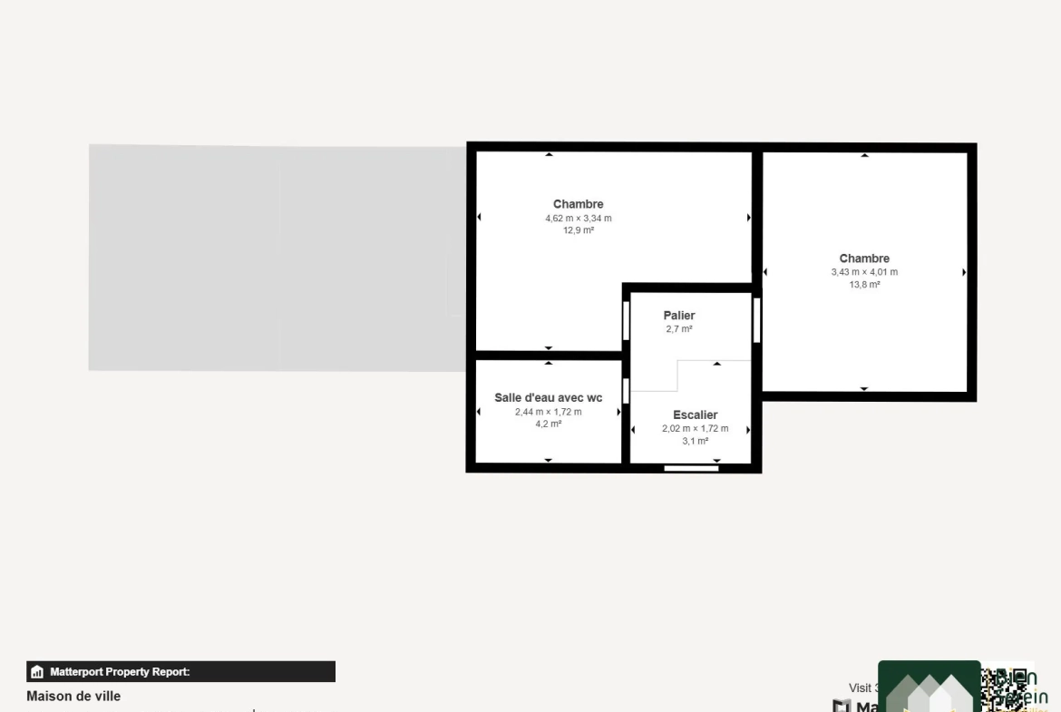 Maison de ville à vendre à Châteauneuf-en-Thymerais avec jardin et garage – 80 m² 