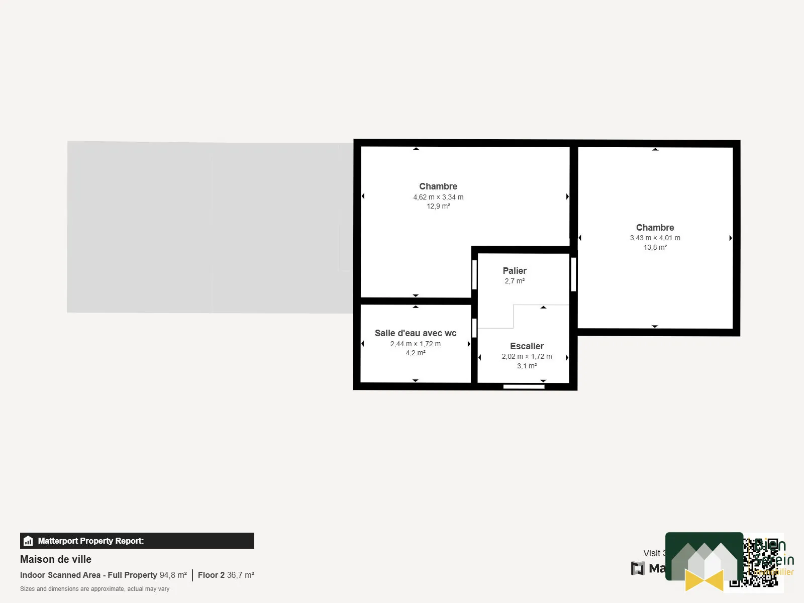Maison de ville à vendre à Châteauneuf-en-Thymerais avec jardin et garage – 80 m² 