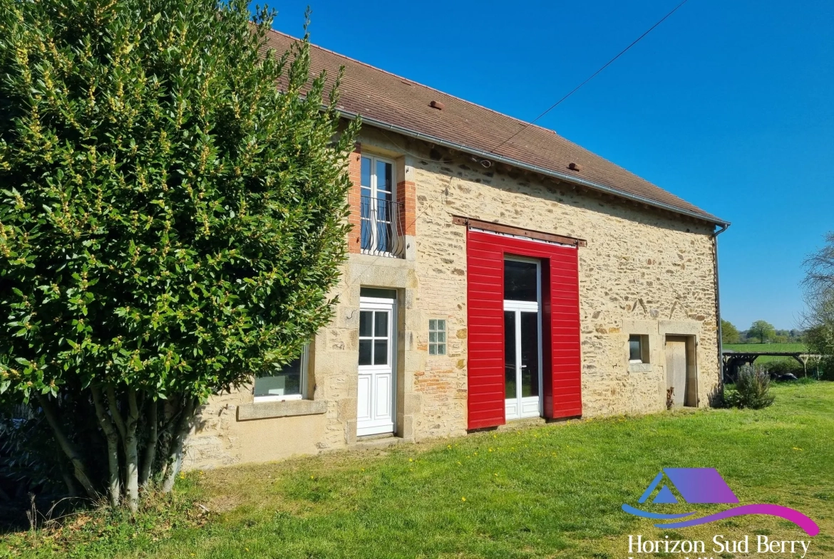 grange  Belle propriété de campagne avec maison, grange et terrain à Pouligny-Notre-Dame 