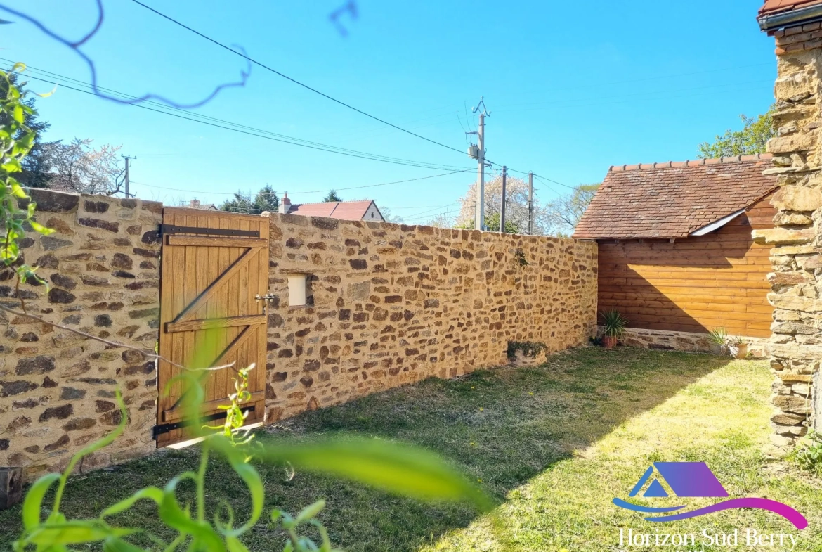 accès piéton Belle propriété de campagne avec maison, grange et terrain à Pouligny-Notre-Dame 
