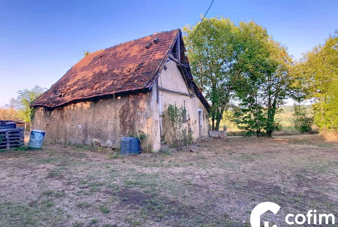 Maison à vendre à Garlin avec terrain, grange et puits en Béarn 