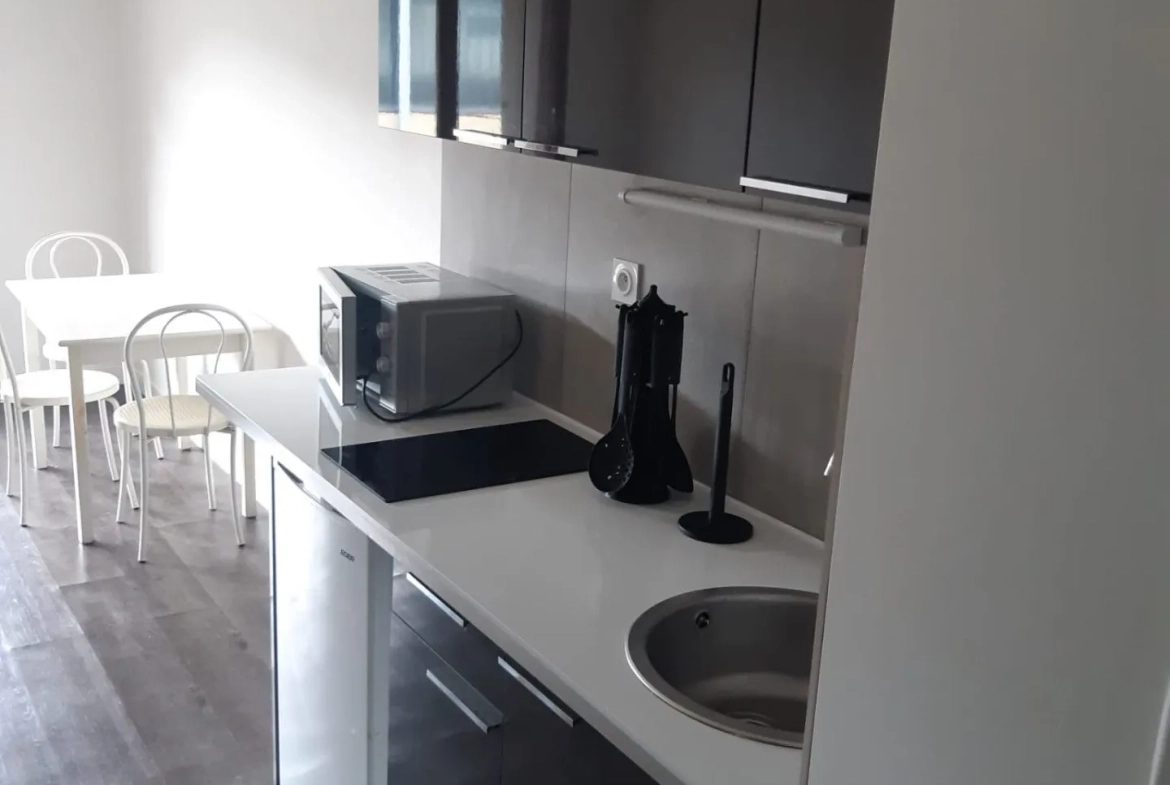 Studio meublé de 24 m² avec balcon à Grenoble - Location idéale 