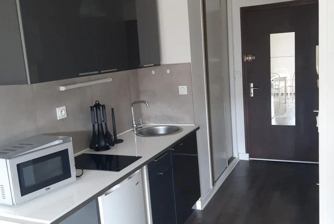 Studio meublé de 24 m² avec balcon à Grenoble - Location idéale 