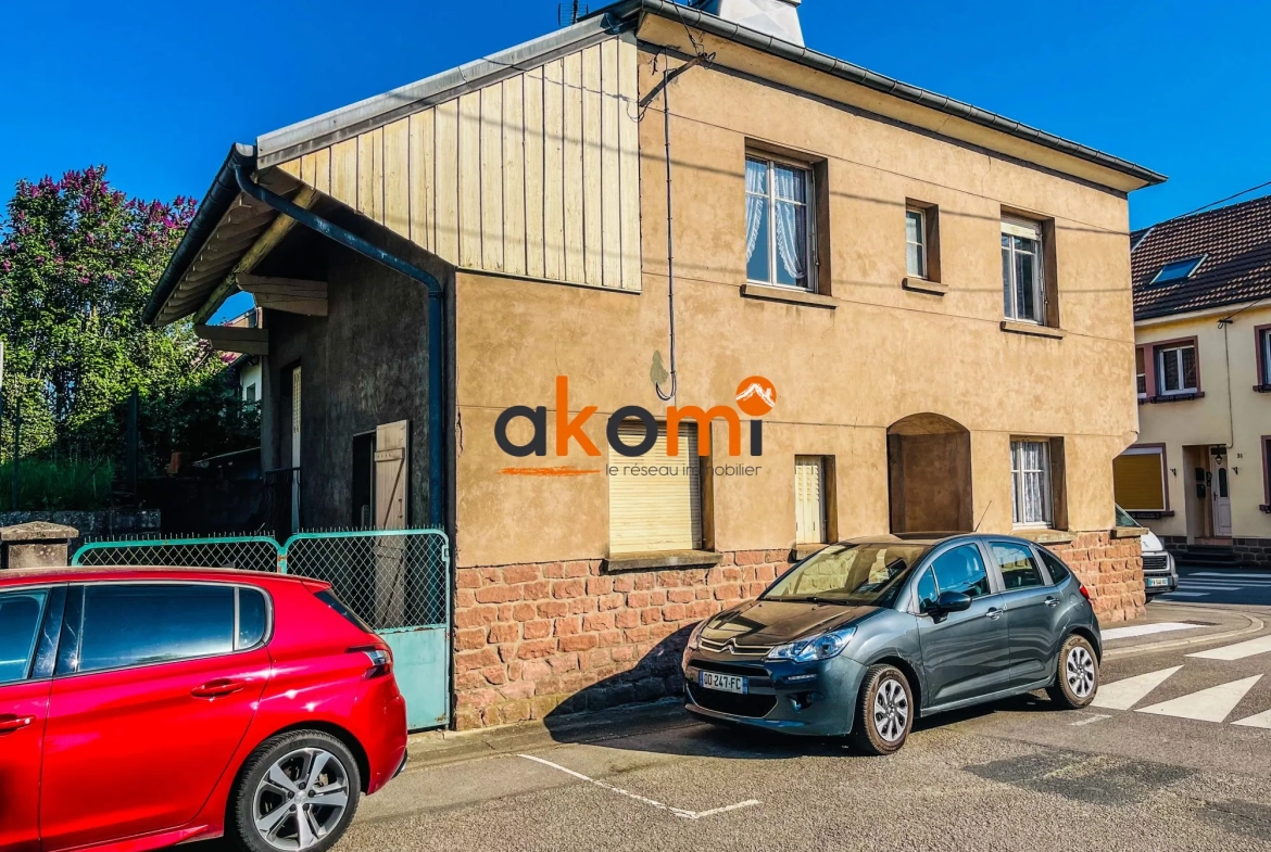 Maison 6 pièces à vendre à Raon-l'Étape avec terrain clos et potentiel d'aménagement 