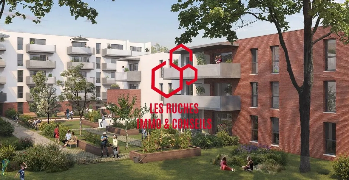 Appartement T2 modern et lumineux à Toulouse avec balcon de 11 m² 