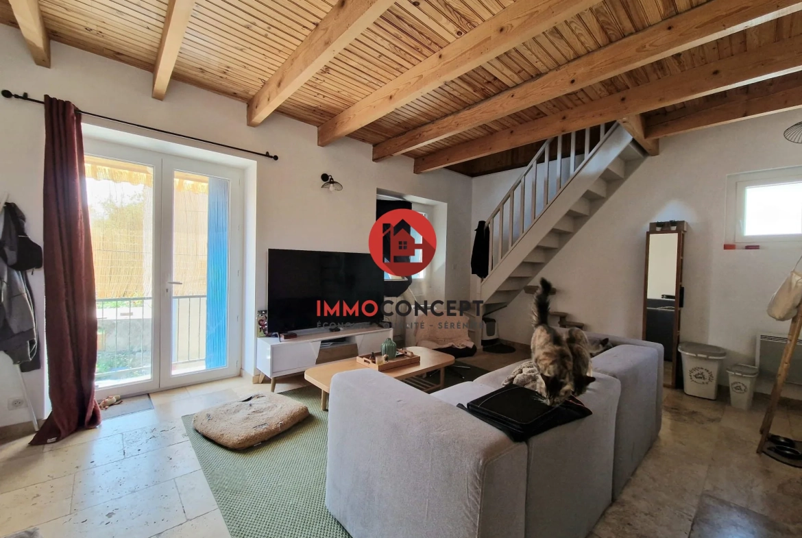 Maison avec local commercial à Goudargues - Investissement locatif rentable 