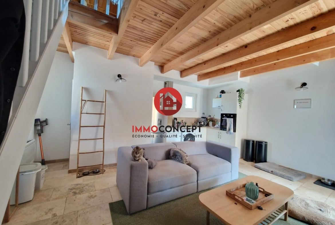Maison avec local commercial à Goudargues - Investissement locatif rentable 
