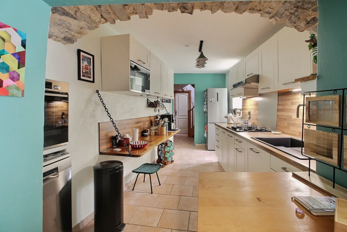 A vendre maison de village de 83,50 m² à Causse-de-la-Selle, charme ancien et confort moderne 