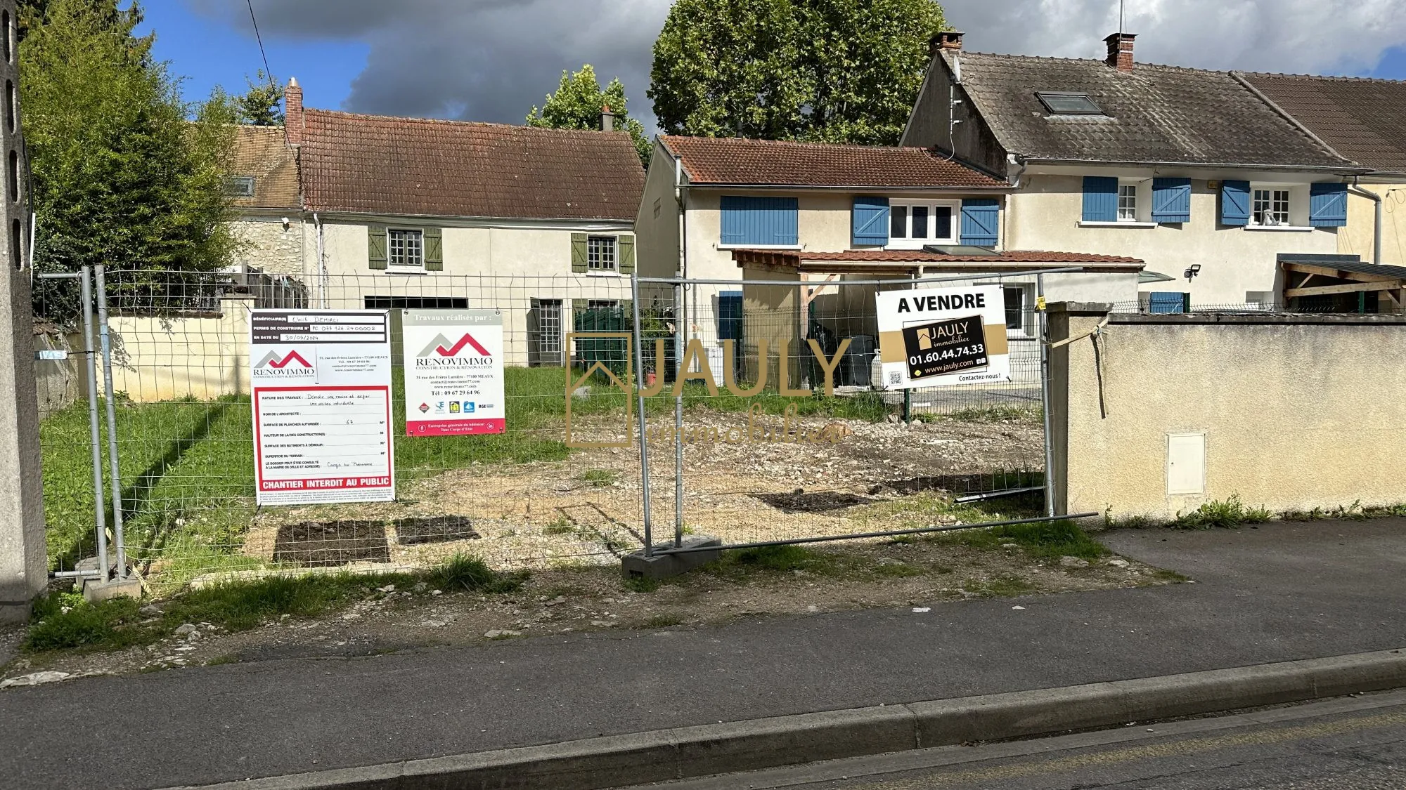 Terrain constructible à Congis-sur-Thérouanne avec permis de construire accepté pour 2024 