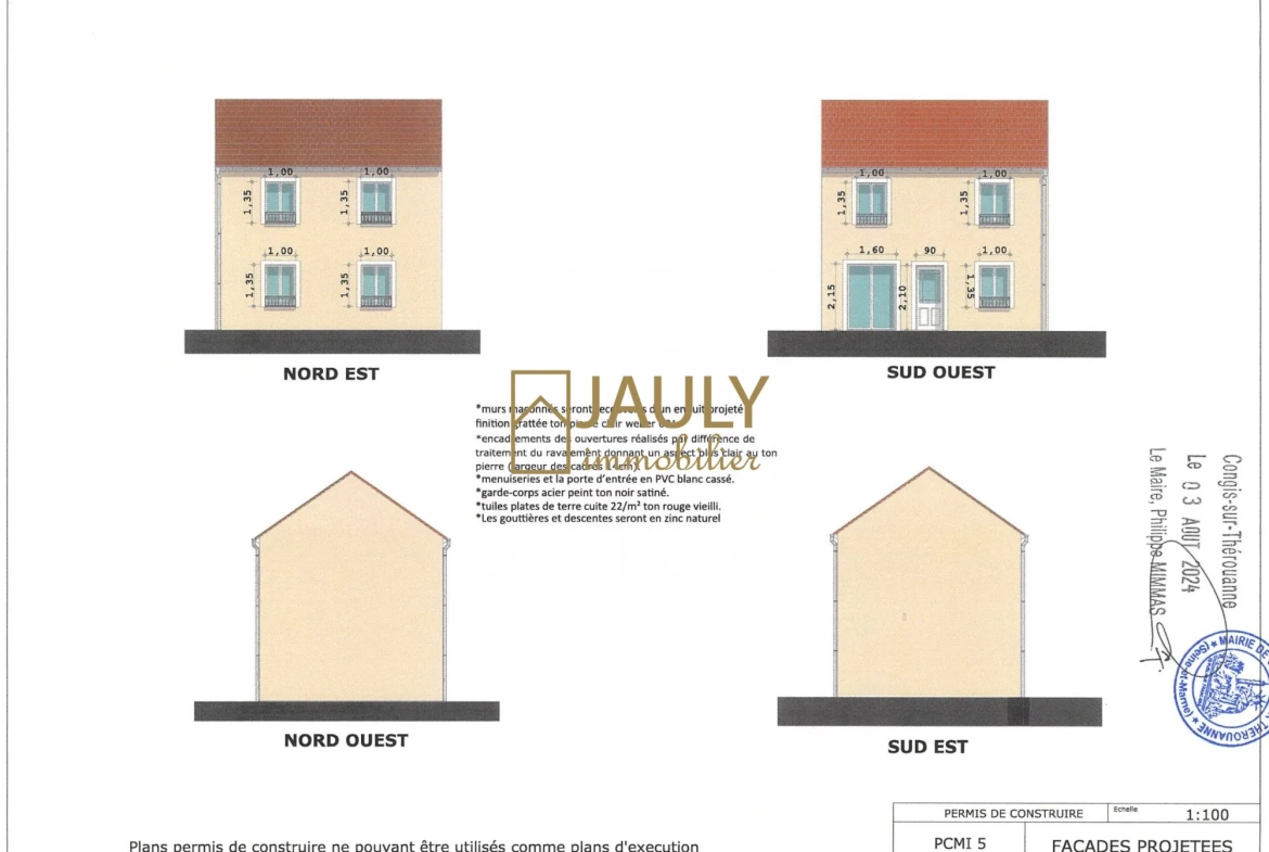 Terrain constructible à Congis-sur-Thérouanne avec permis de construire accepté pour 2024 